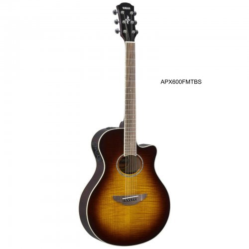 Yamaha APX600FMTBS Acoustic-Electric Guitar (Amber Flamed Maple)