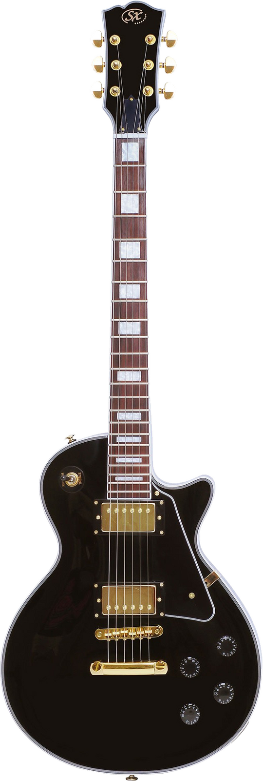 SX Les Paul Style EH3BK Deluxe Electric Guitar