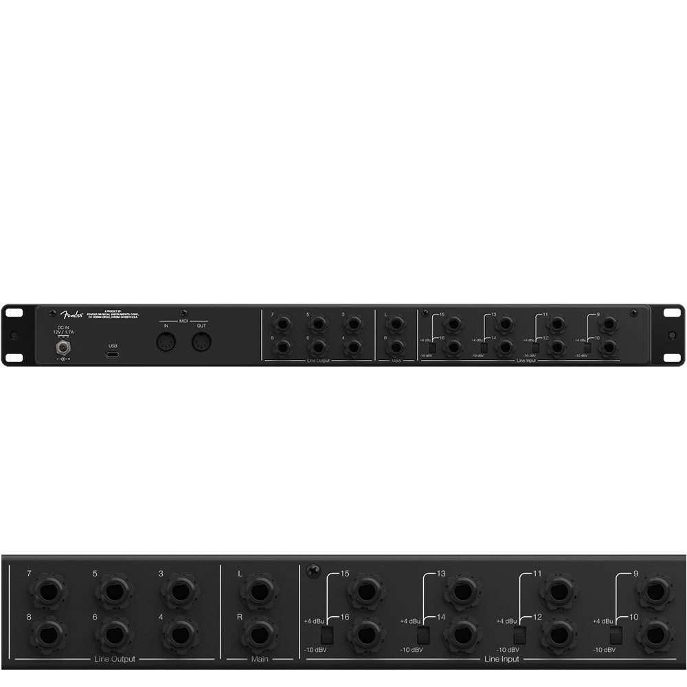 FENDER QUANTUM LT16 16x8 USB-C AUDIO INTERFACE – The Music Man Online Store