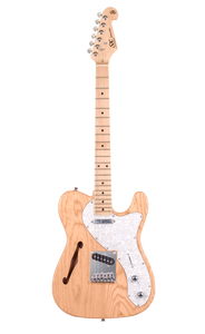SX ASH3TNA Thin Line Electric Guitar "Tele Style with F hole"