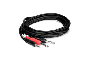 Hosa CMP-159 3.5mm TRS to Dual 1/4" TS Stereo Breakout Cable