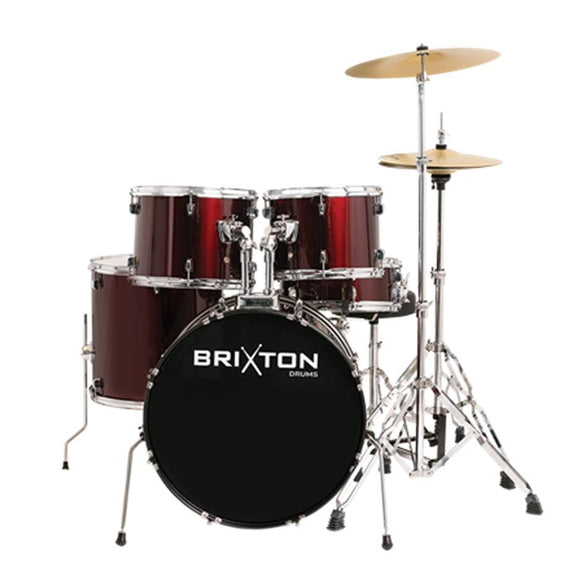 Brixton UBX20WR Red Fusion Drum Kit Pack (In store pick up)